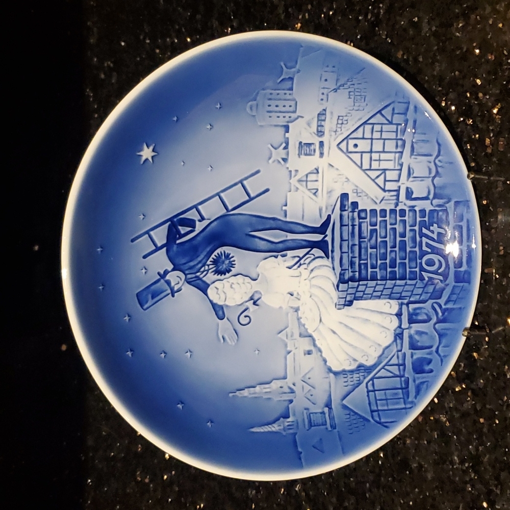Svend Jensen Hans Christian Anderson Christmas Wall -Plate 1974